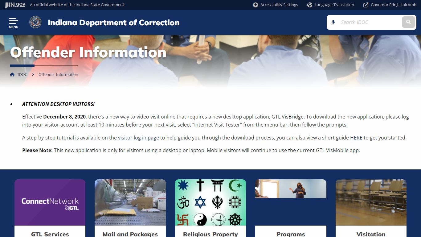 IDOC: Offender Information